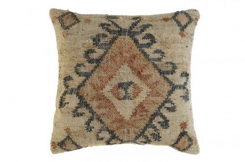 imagen principal COJIN YUTE 50X15X50 560 GR, KILIM TRENZADO NATURAL